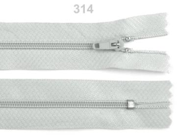 Reißverschluss Spirale Breite 3 mm Länge 20 cm pinlock Hellgrau